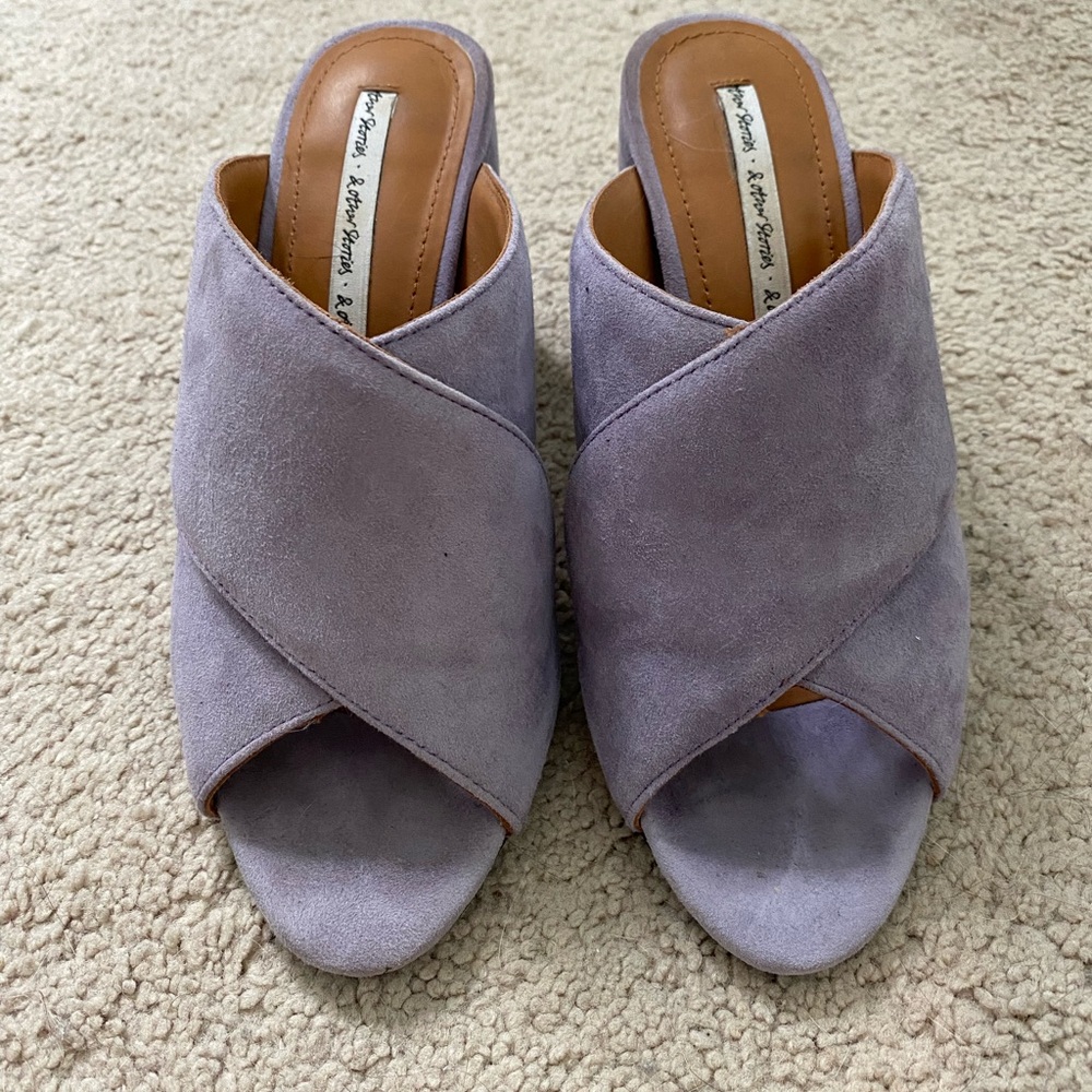 & Other Stories purple mules